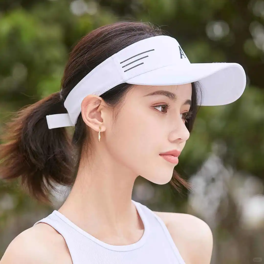 夏季防晒遮阳抗UV女士户外空顶帽遮脸休闲