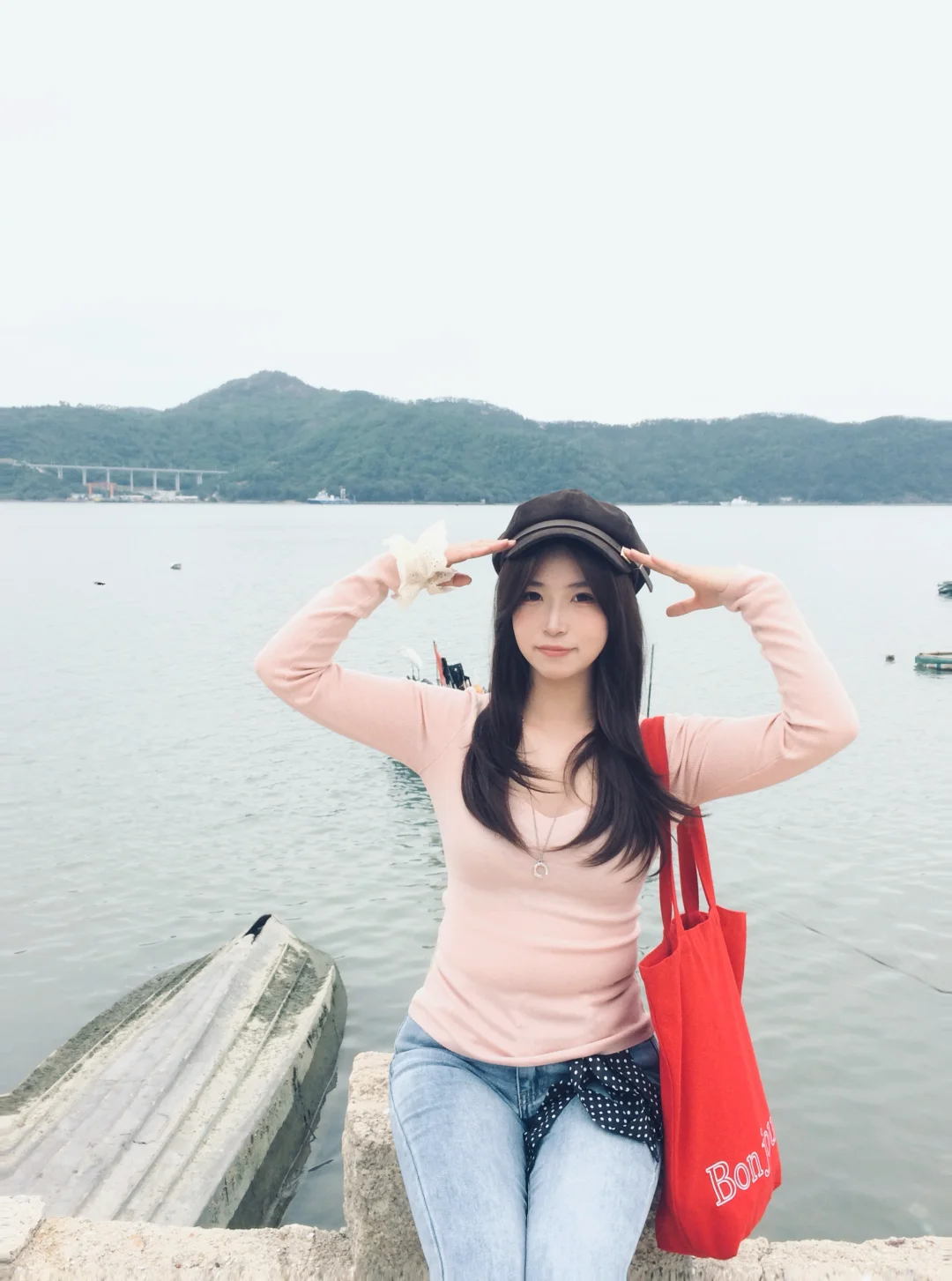 158 105斤 海边穿搭