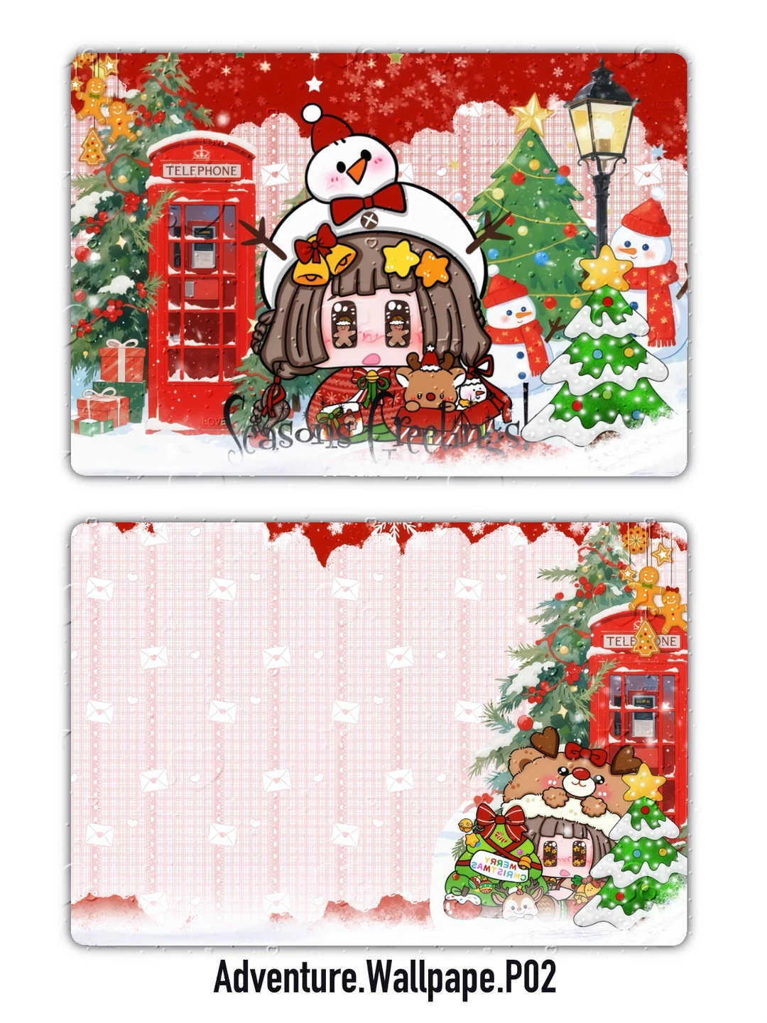 过圣诞节啦🎄❄️可爱的酱酱壁纸～