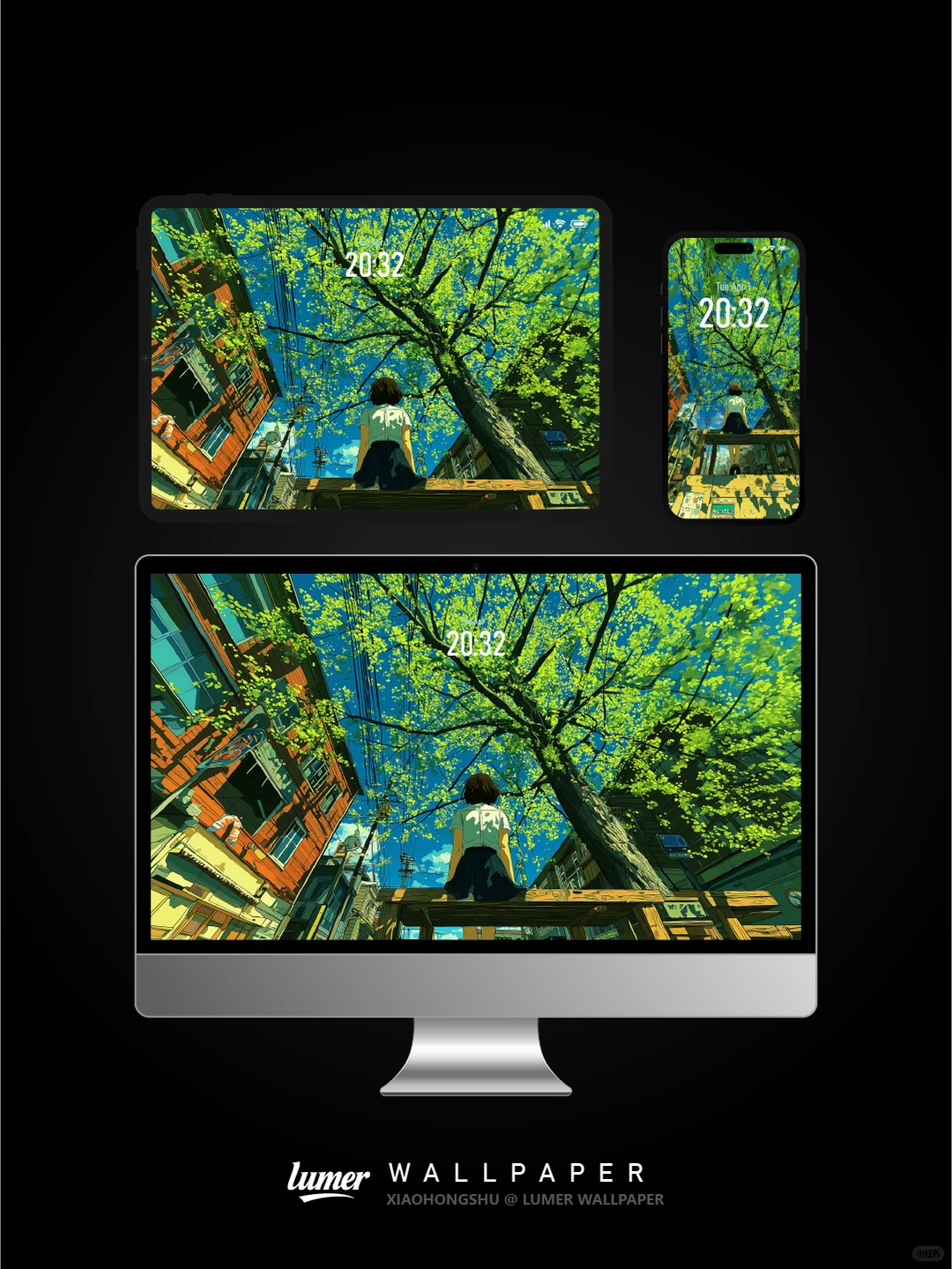 通用高清壁纸｜夏枝栖梦｜#0025