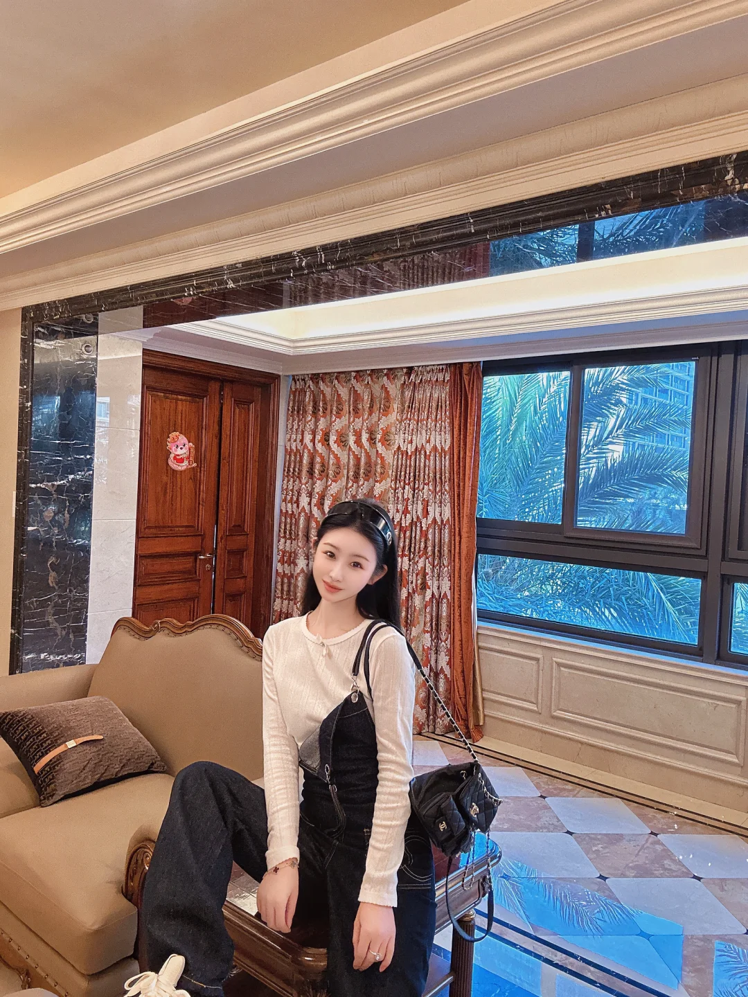 今天的穿搭好温柔好乖