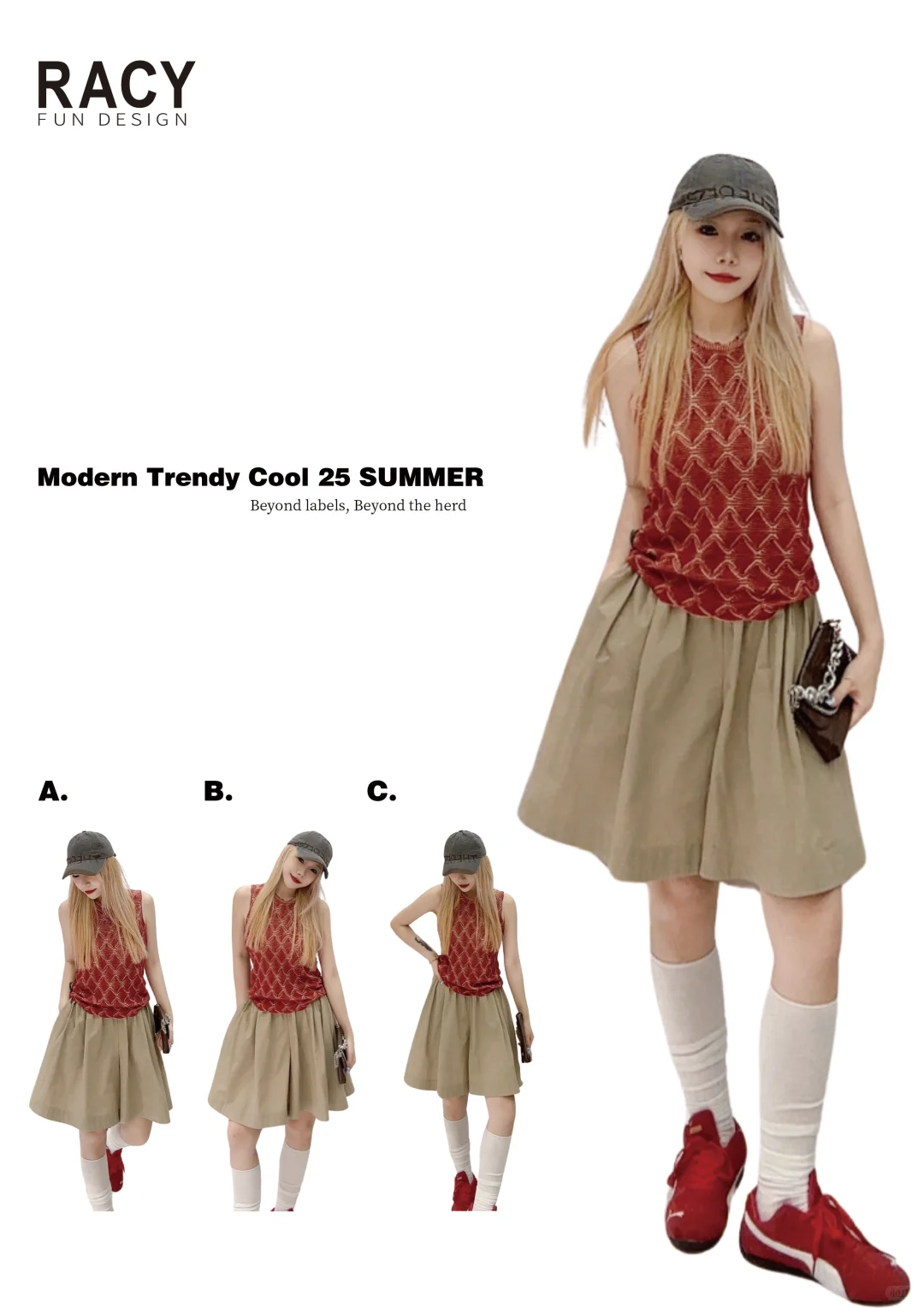 欧美风格复古复古的潮girl～