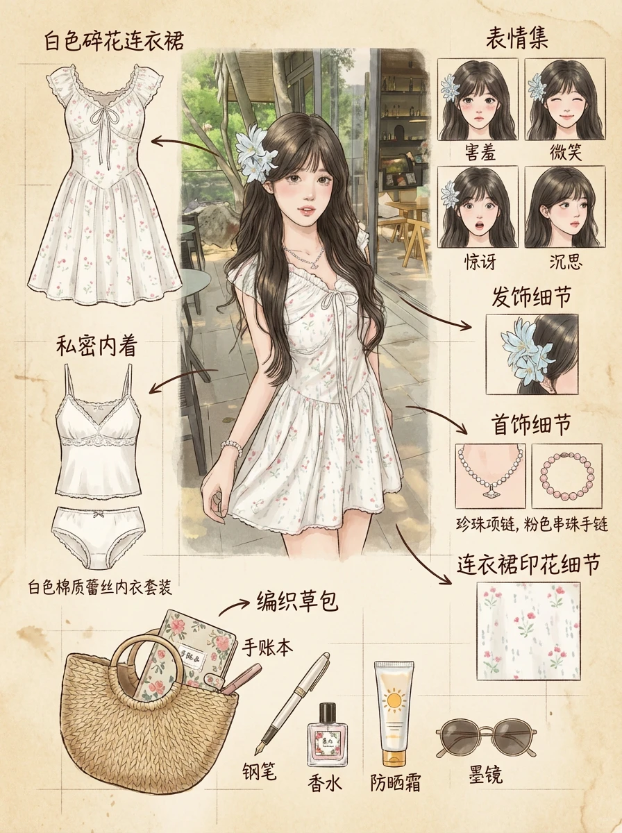 看看女神日常的内搭~细节拉满