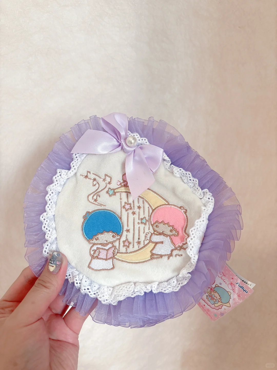 梦幻到尖叫！双子星蕾丝花边收纳包绝美出