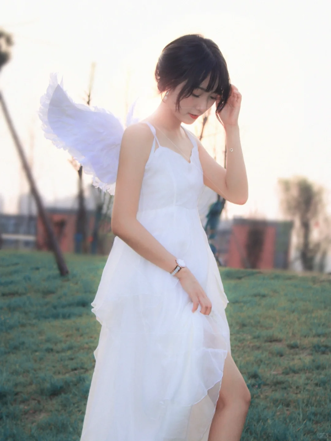 天使降落🧚｜挥着翅膀的女孩👧