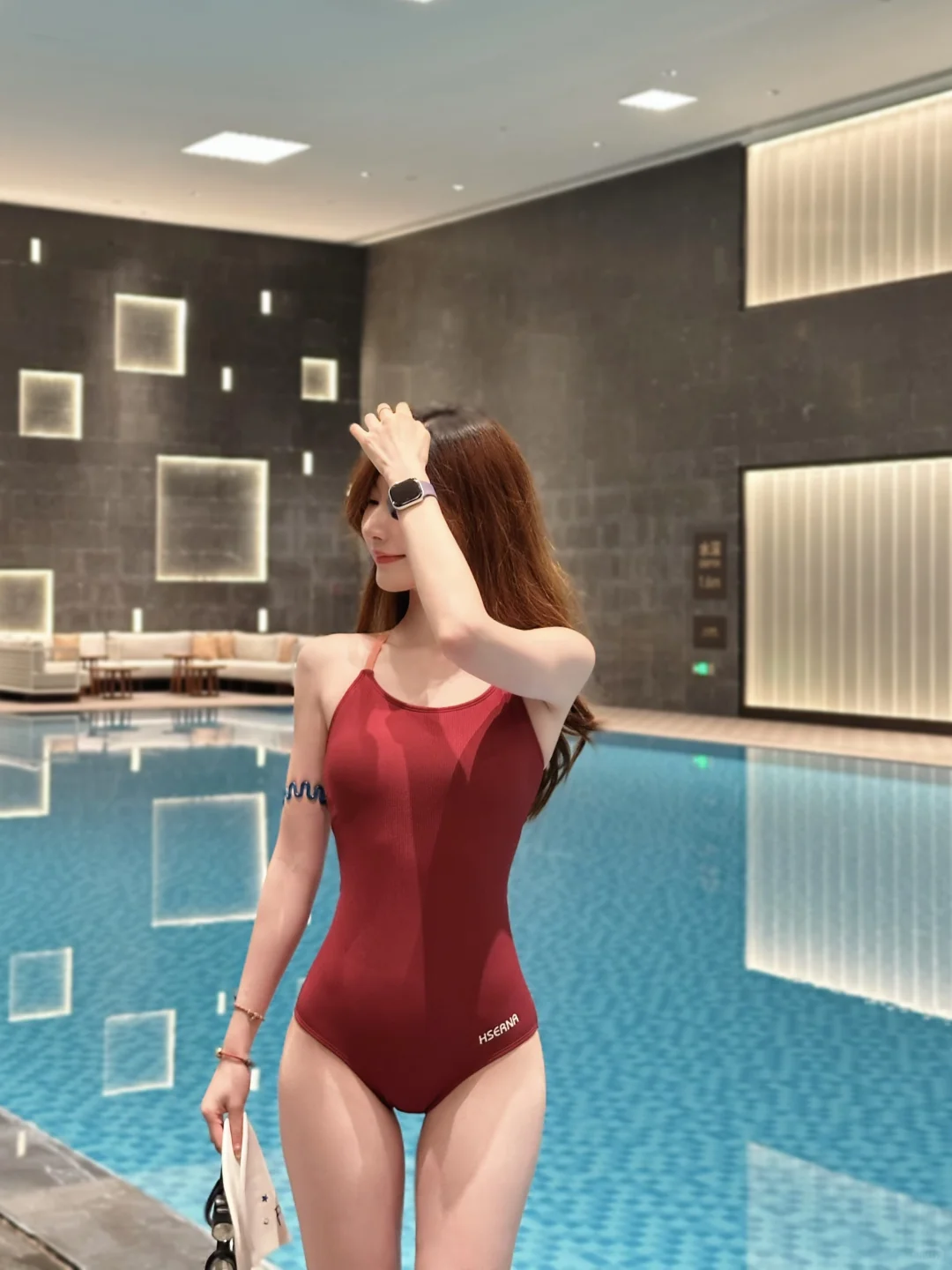 🎀 红色绑带泳衣很一般么……