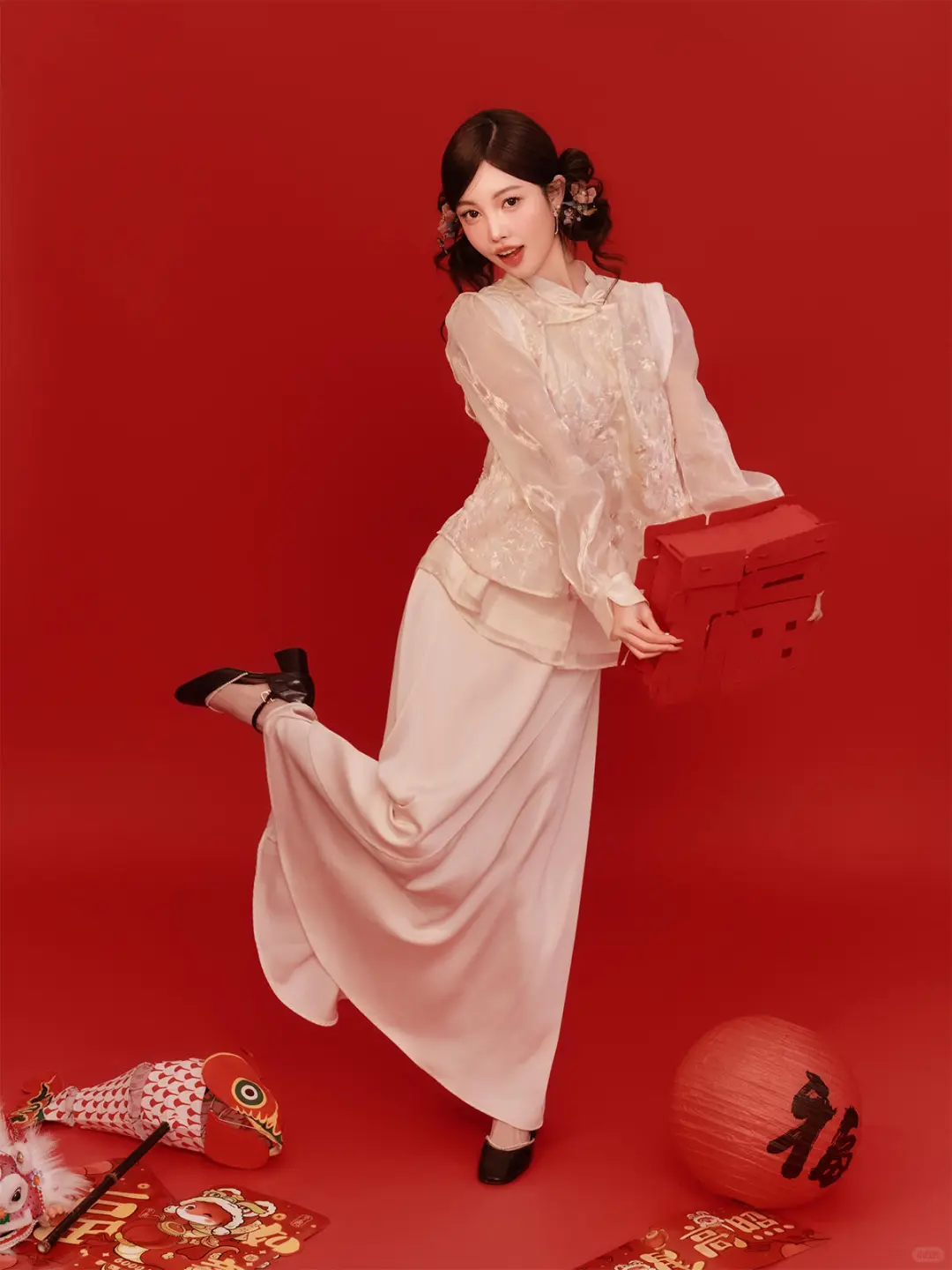 新年写真这样拍❗️喜庆又俏皮