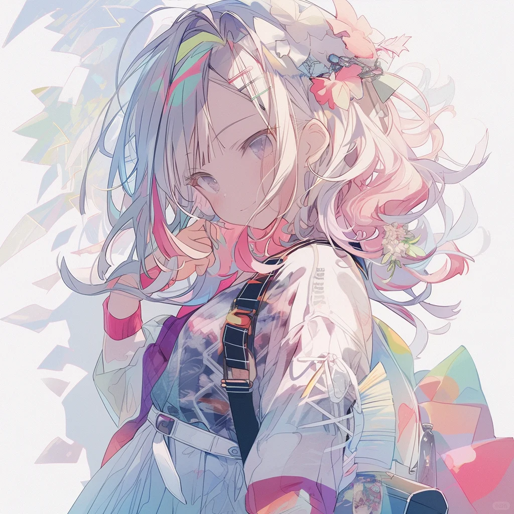 少女插画！女漫头，这也太闪叭！太好看啦！