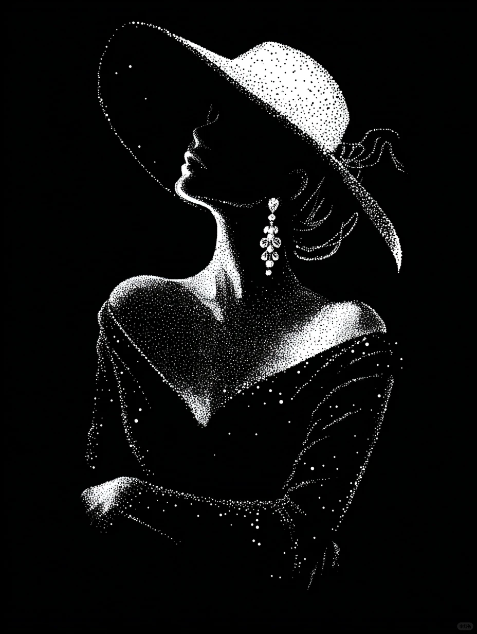 AI美女-闪闪发光的女孩