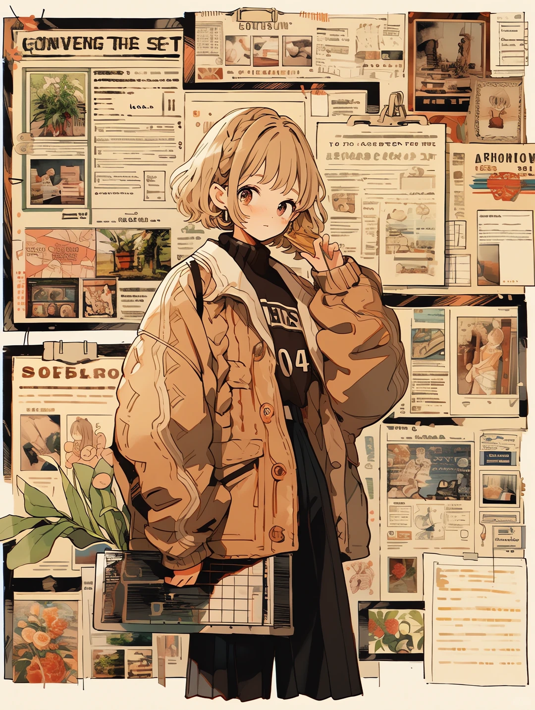 春秋穿搭头像壁纸