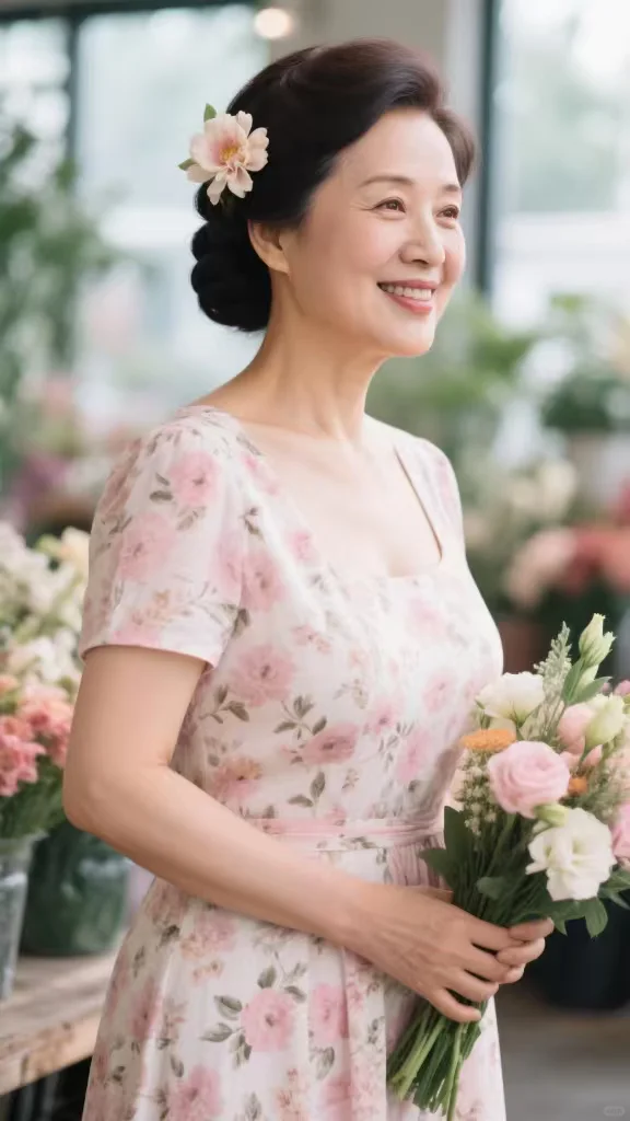 成熟魅力风暴，48岁的阿姨照亮生活