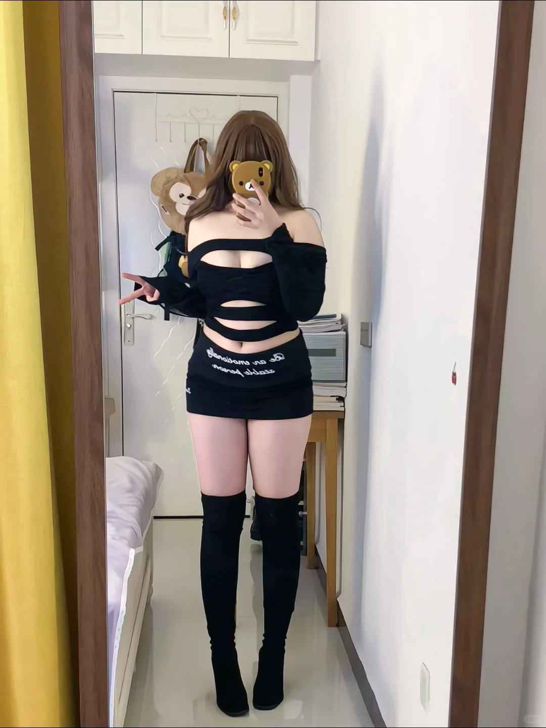 158/120 微胖肉肉感辣妹穿搭～🐈‍⬛🐾好辣！