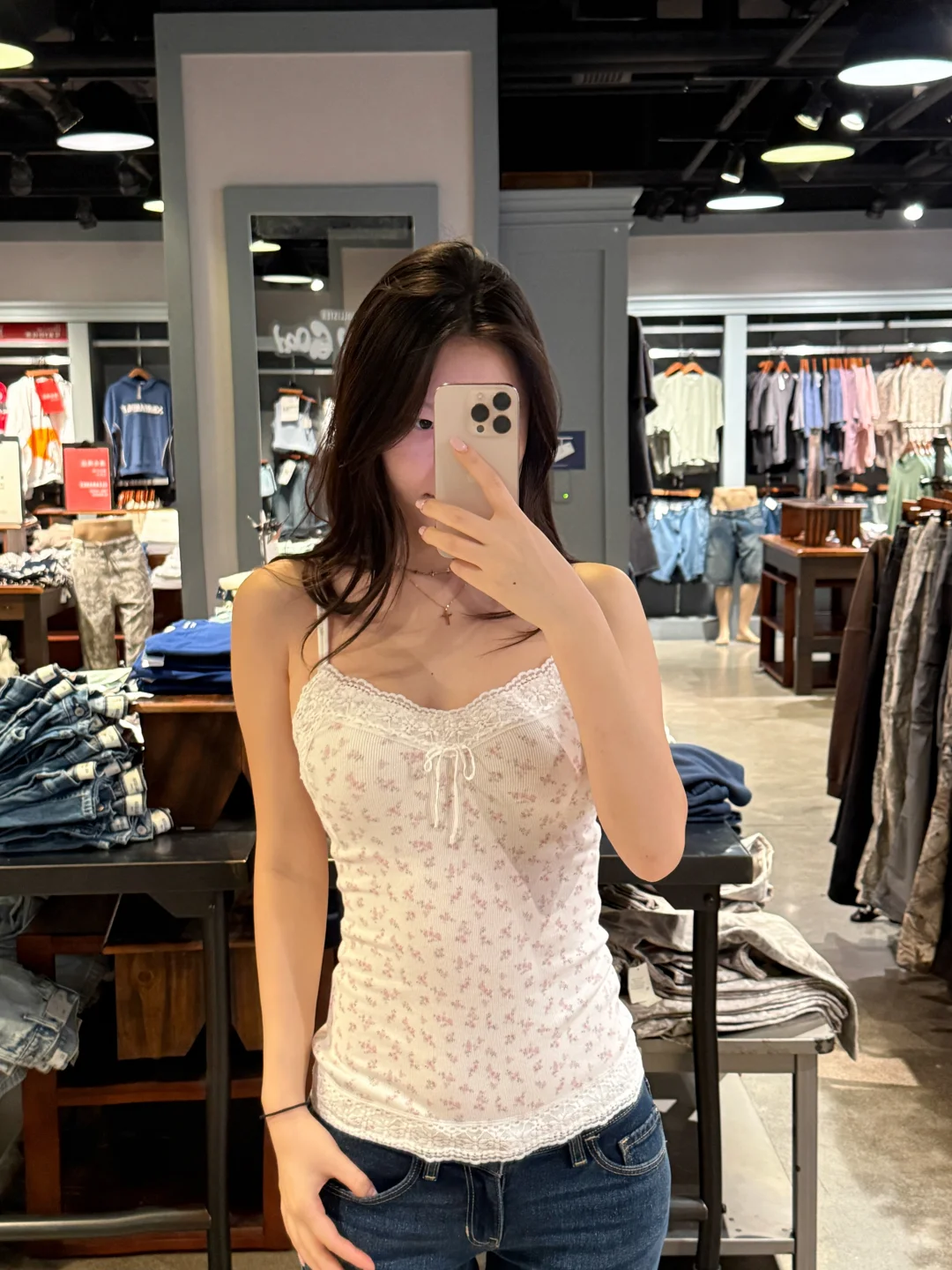 Hollister碎花吊带！真的美疯了🙀