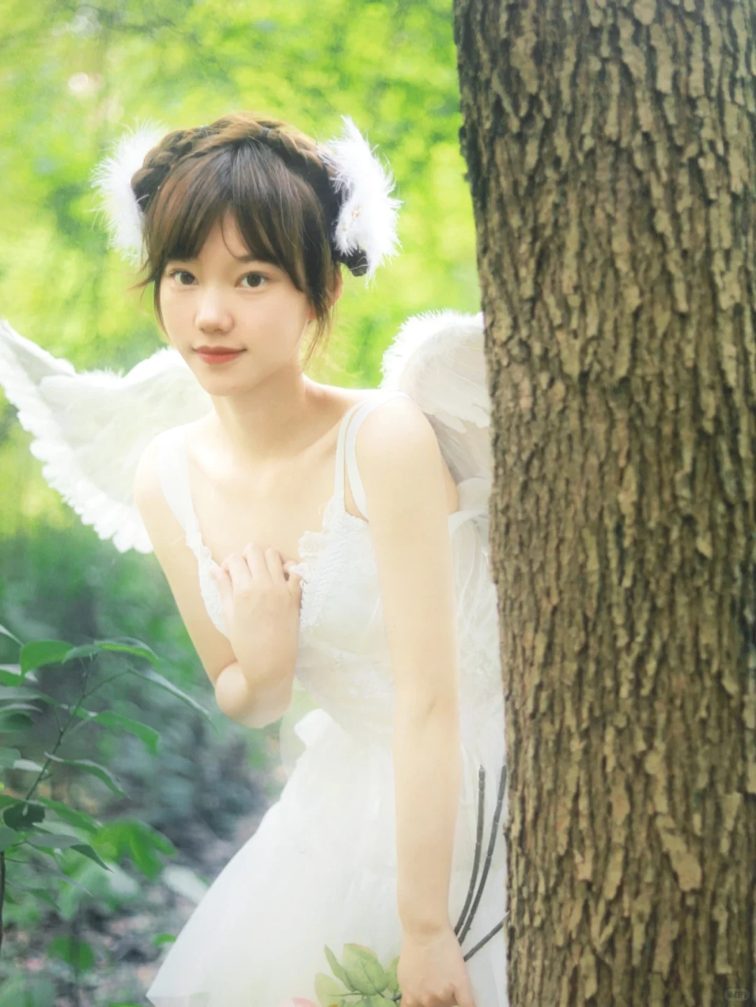 天使翅膀拍照！