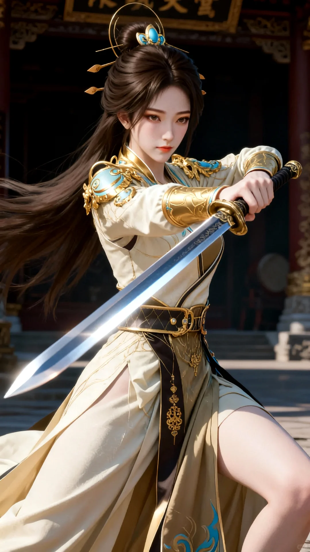 国漫女神｜姚曦遮天高清AI二次元动漫壁纸