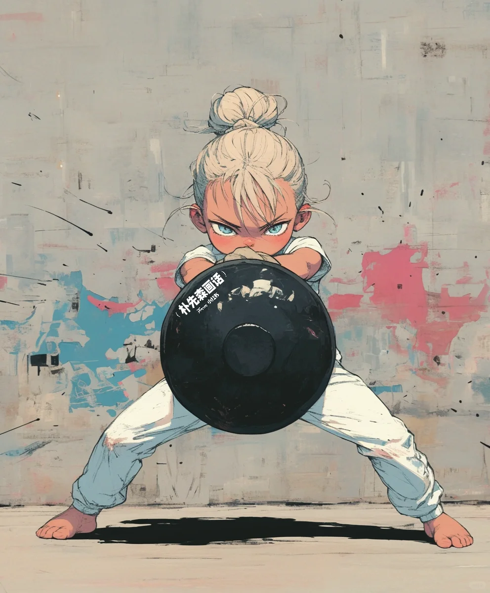 健身女孩头像·力量感女生今天练了！