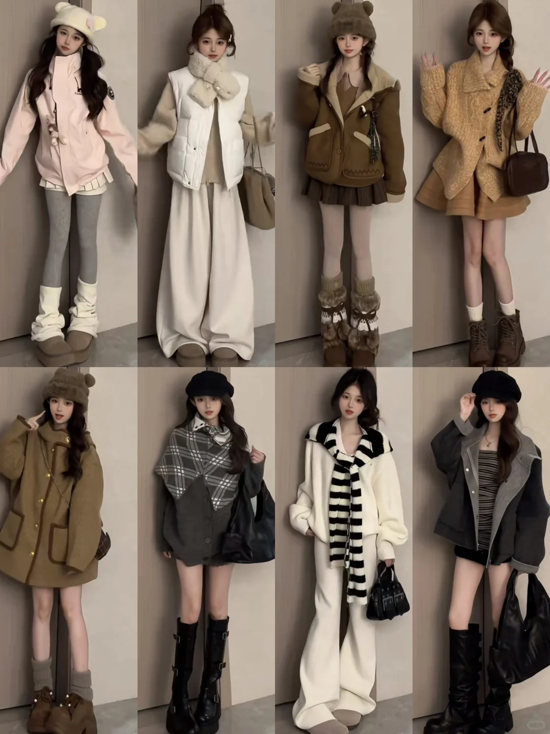 4️⃣0️⃣套｜秋冬甜妹穿搭look～