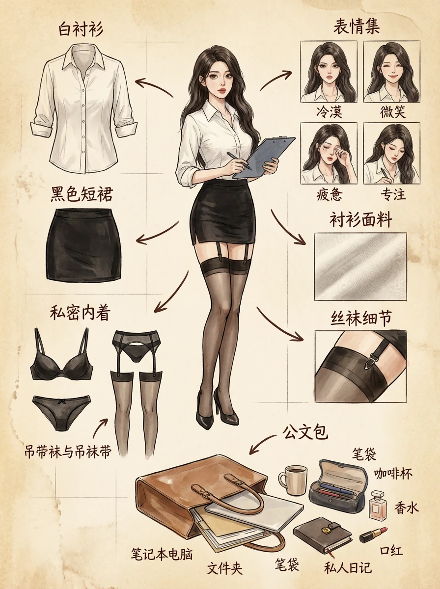 看看女神日常的内搭~细节拉满