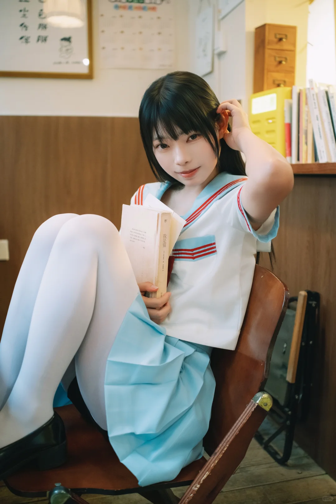 一起在咖啡店复习吧🐰