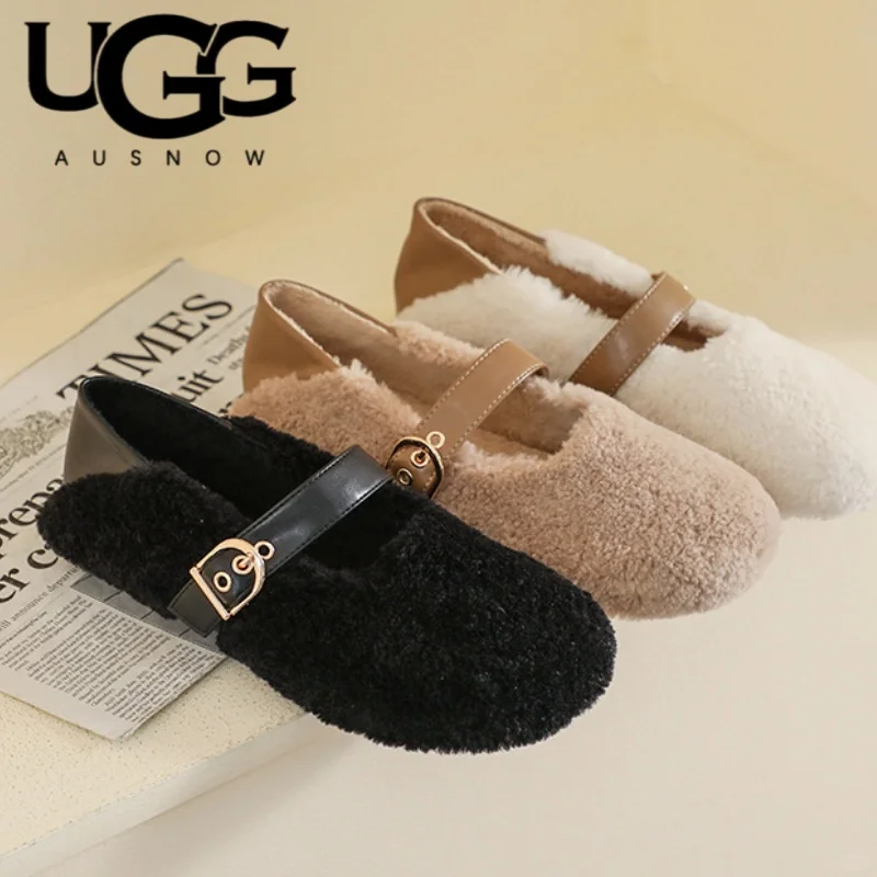 米色温柔感！UGG复古毛毛鞋太好穿了