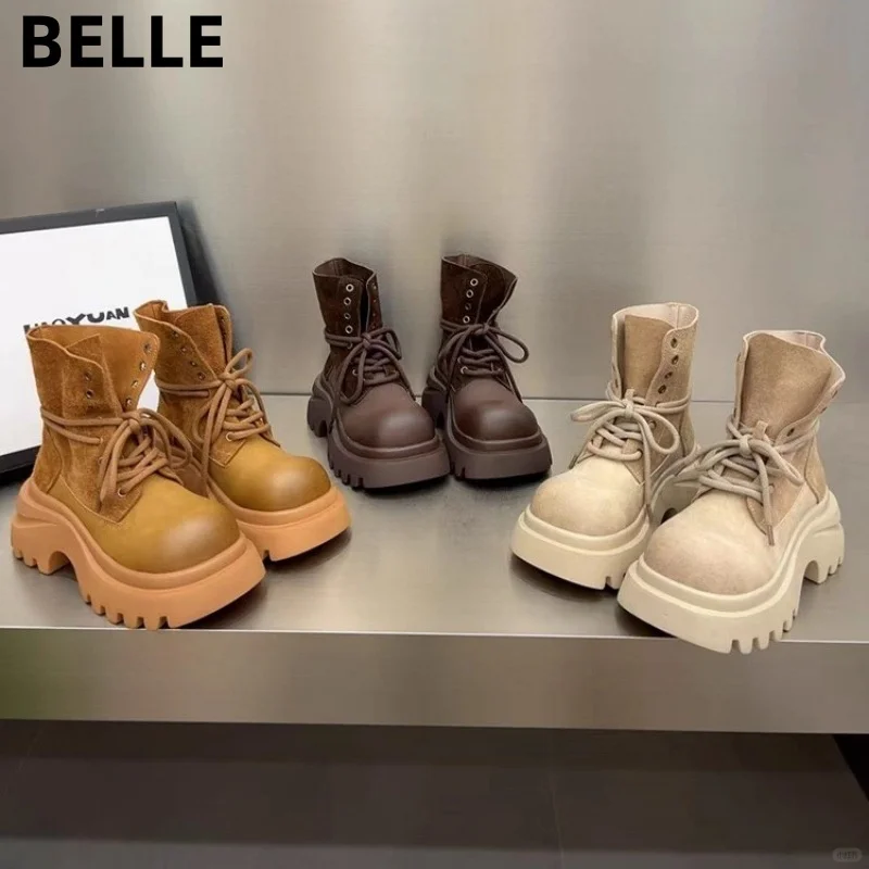 百丽2025新款英伦风靴子来啦～