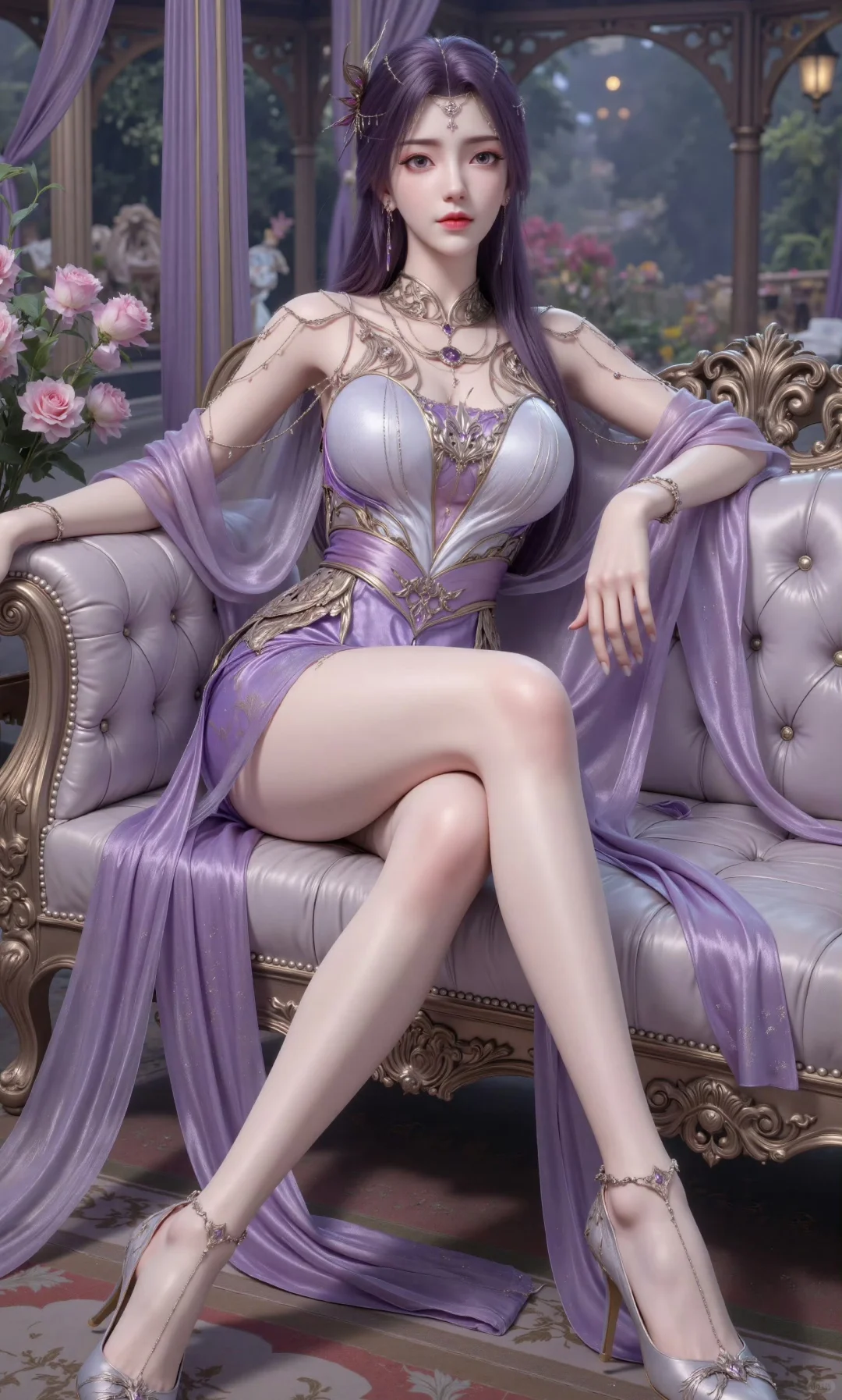 国漫女神性感美腿对比，好身材大长腿高颜值