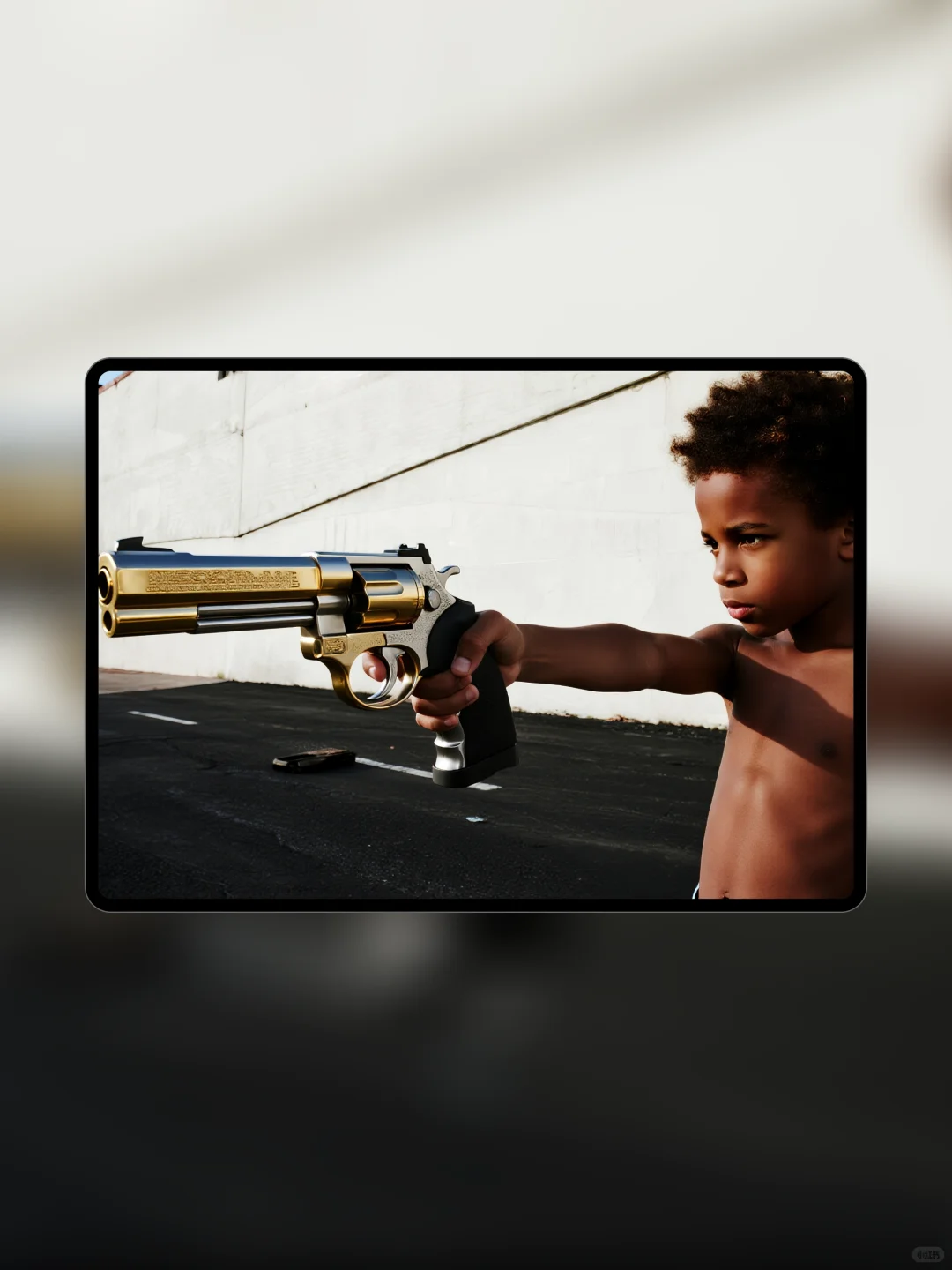 关于男孩和枪，力量感套装壁纸