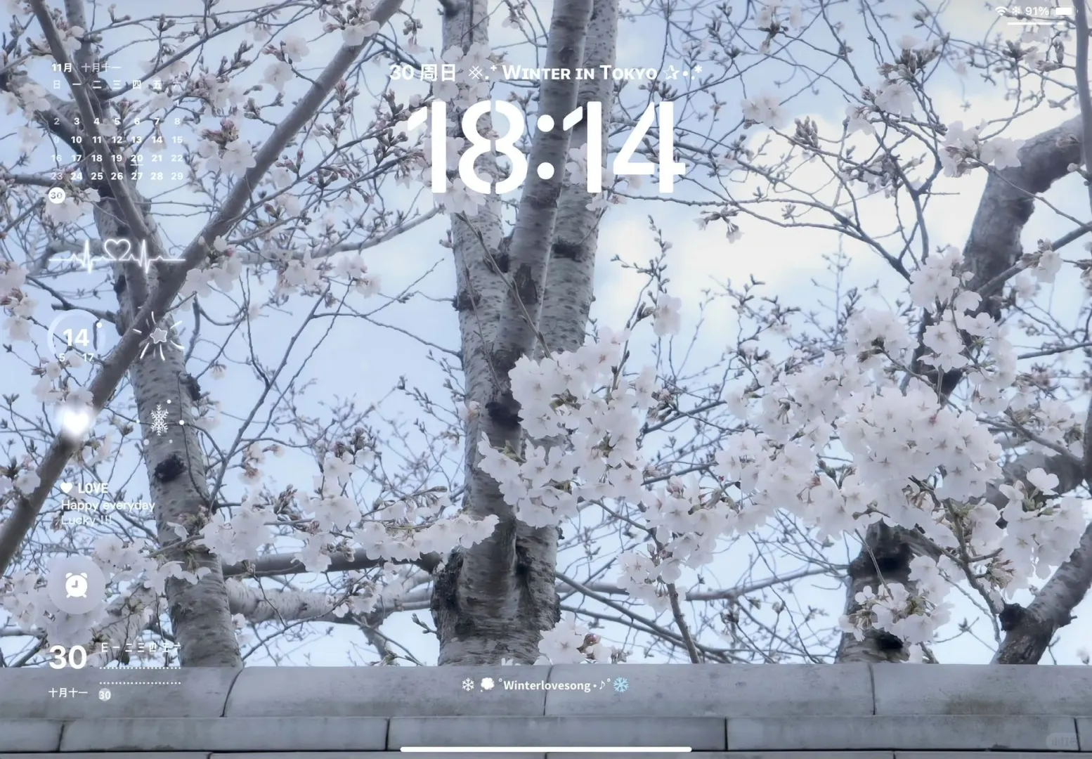 冬日可爱风iPad壁纸~