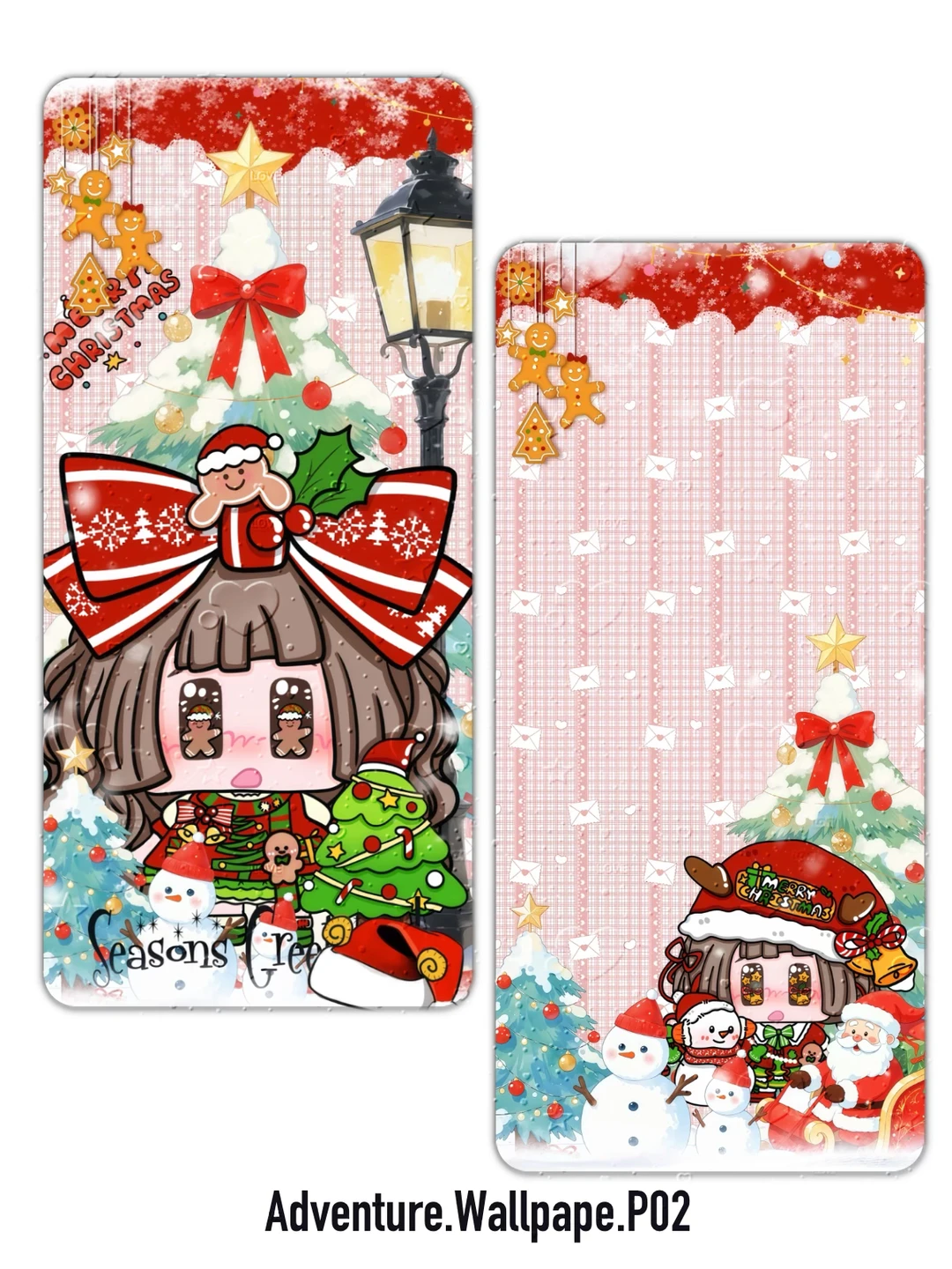 过圣诞节啦🎄❄️可爱的酱酱壁纸～