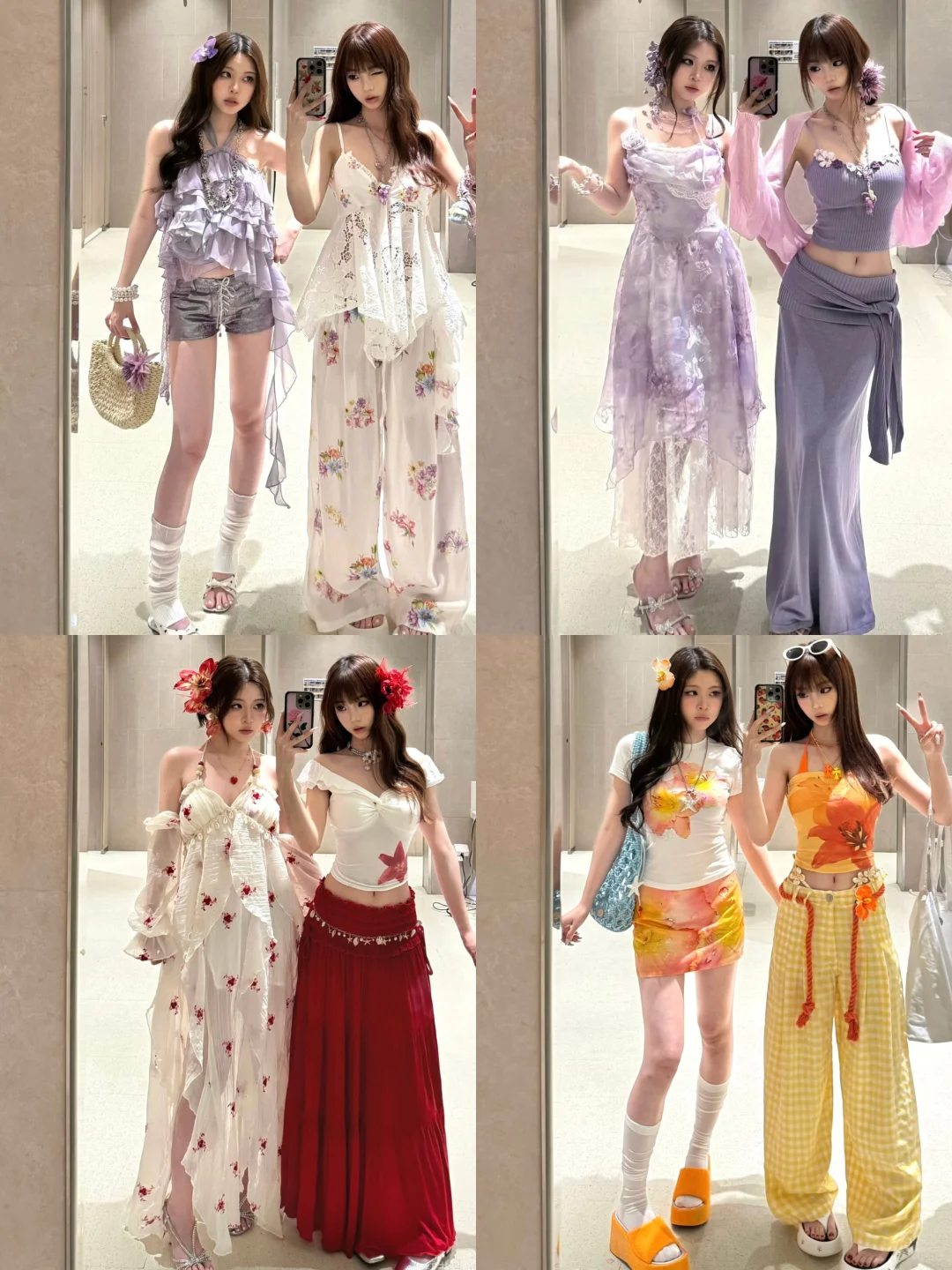 4️⃣0️⃣套‖回顾一下夏季的海岛风穿搭～