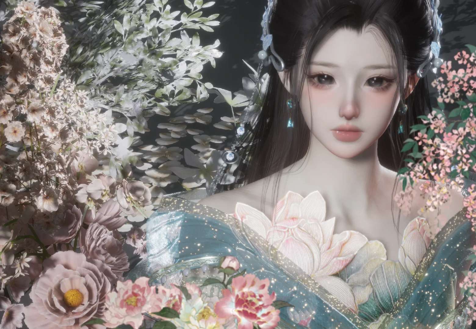 蹲到一个贼美的脸