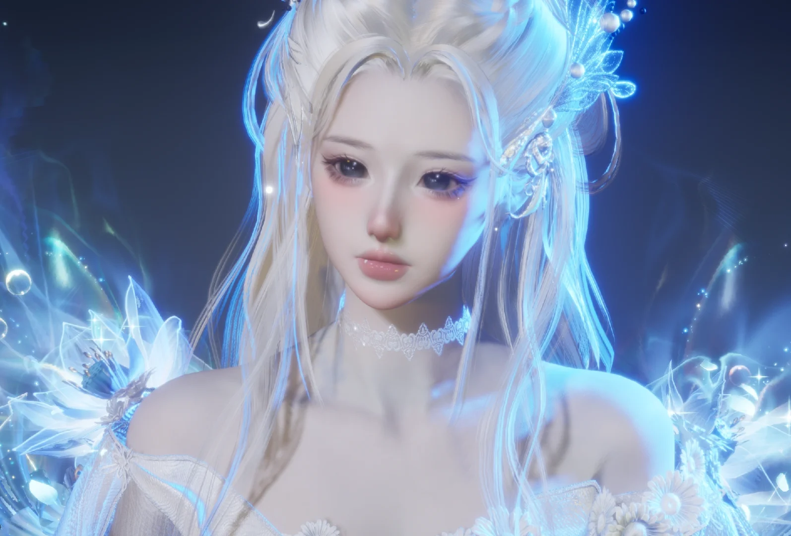 蹲到一个贼美的脸