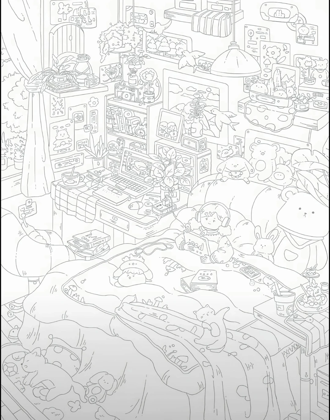 摸鱼必备：超级可爱的涂鸦，超好玩～～