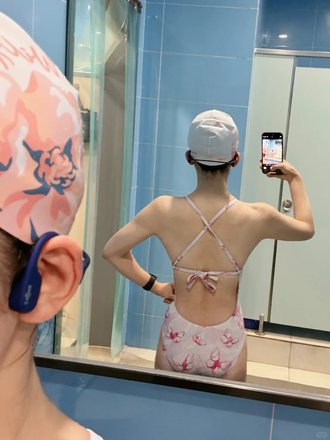 自由泳｜泳池里小粉鱼🏊‍♀️😊