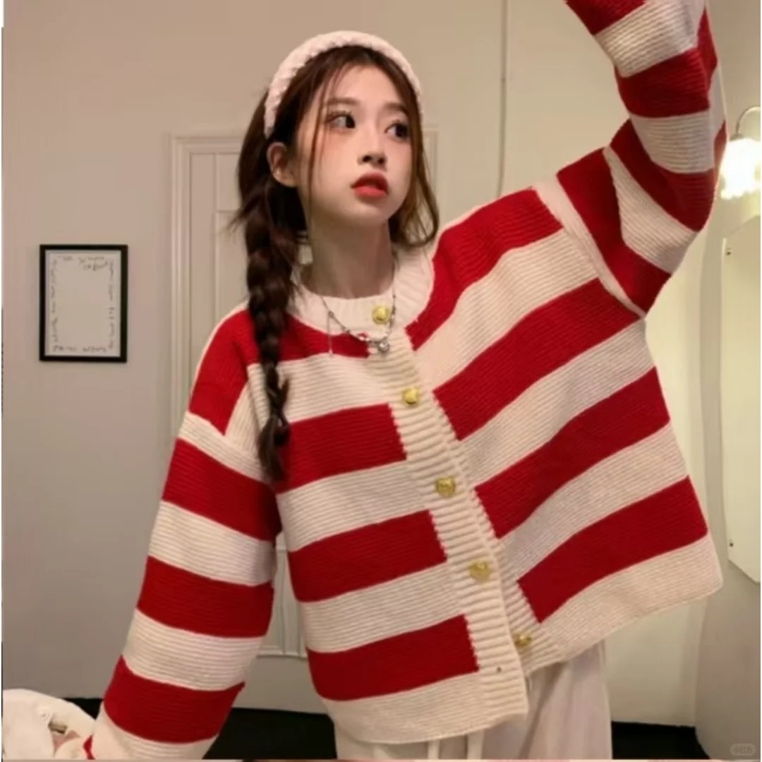 🧶复古针织开衫！慵懒风显瘦百搭