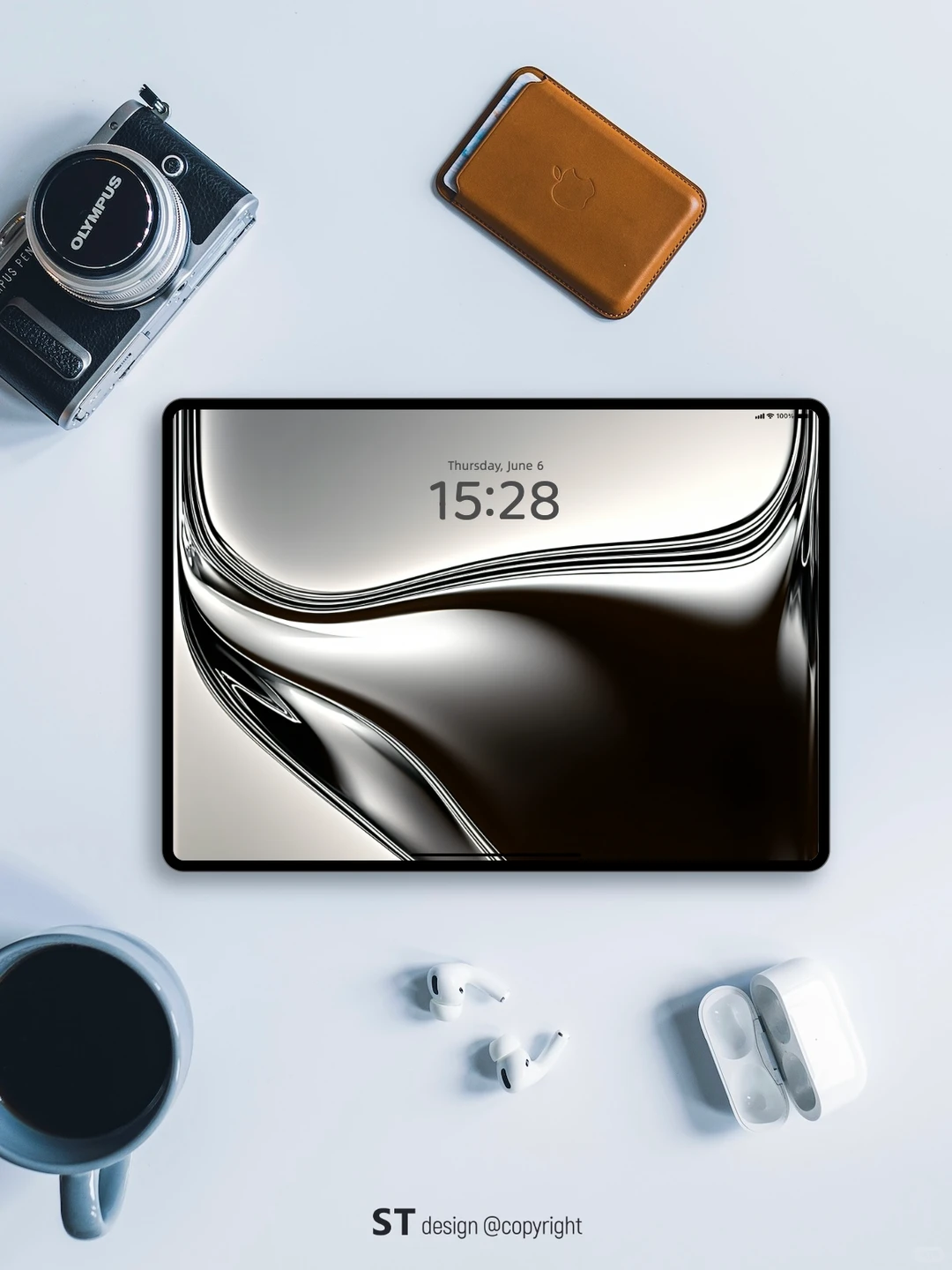 精密奢棕｜液态玻璃iphone17高清壁纸/ios26