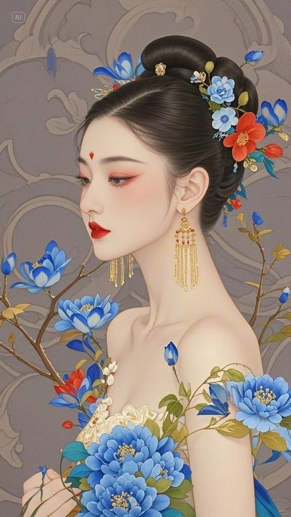 这一帧的美，是清冷又绝色