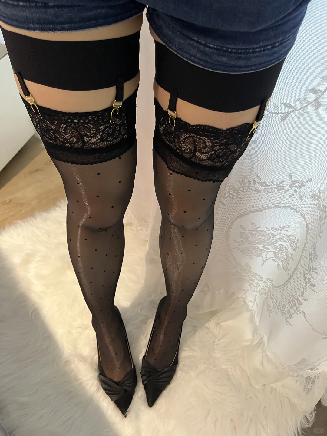 极光波点蕾丝，实在太爱了！