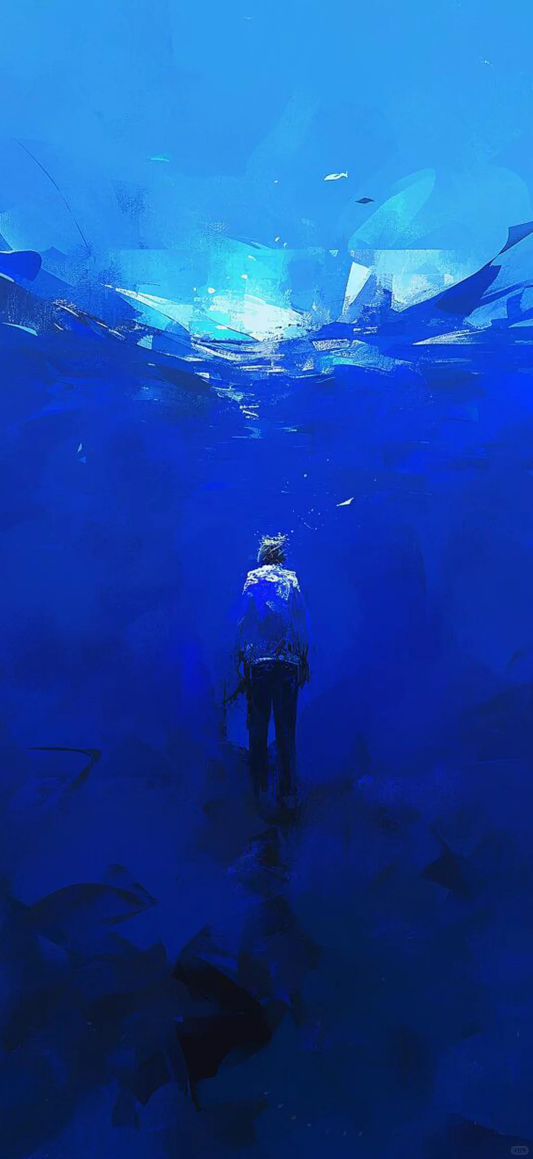 蓝色忧郁 手机壁纸分享