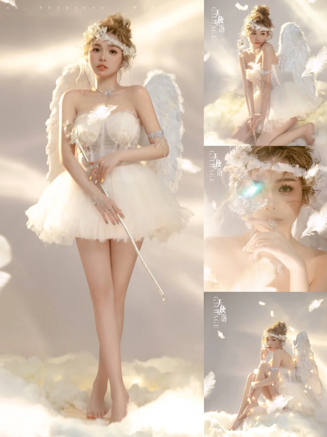 逆光而来✨天使坠落人间🧚🏼‍♀️｜天使写真