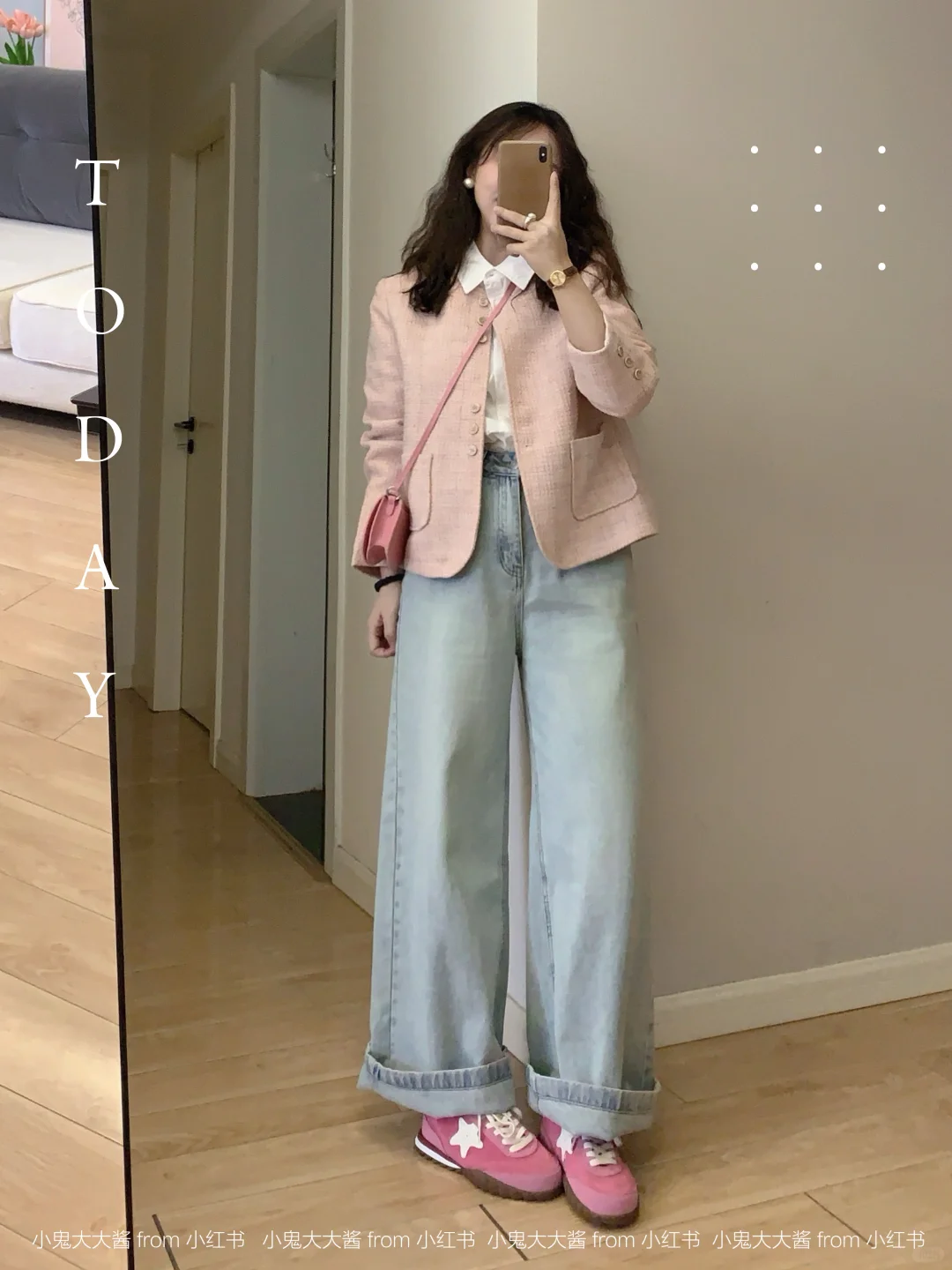 浅春系通勤🌸小香风外套+牛仔裤温柔又松弛～