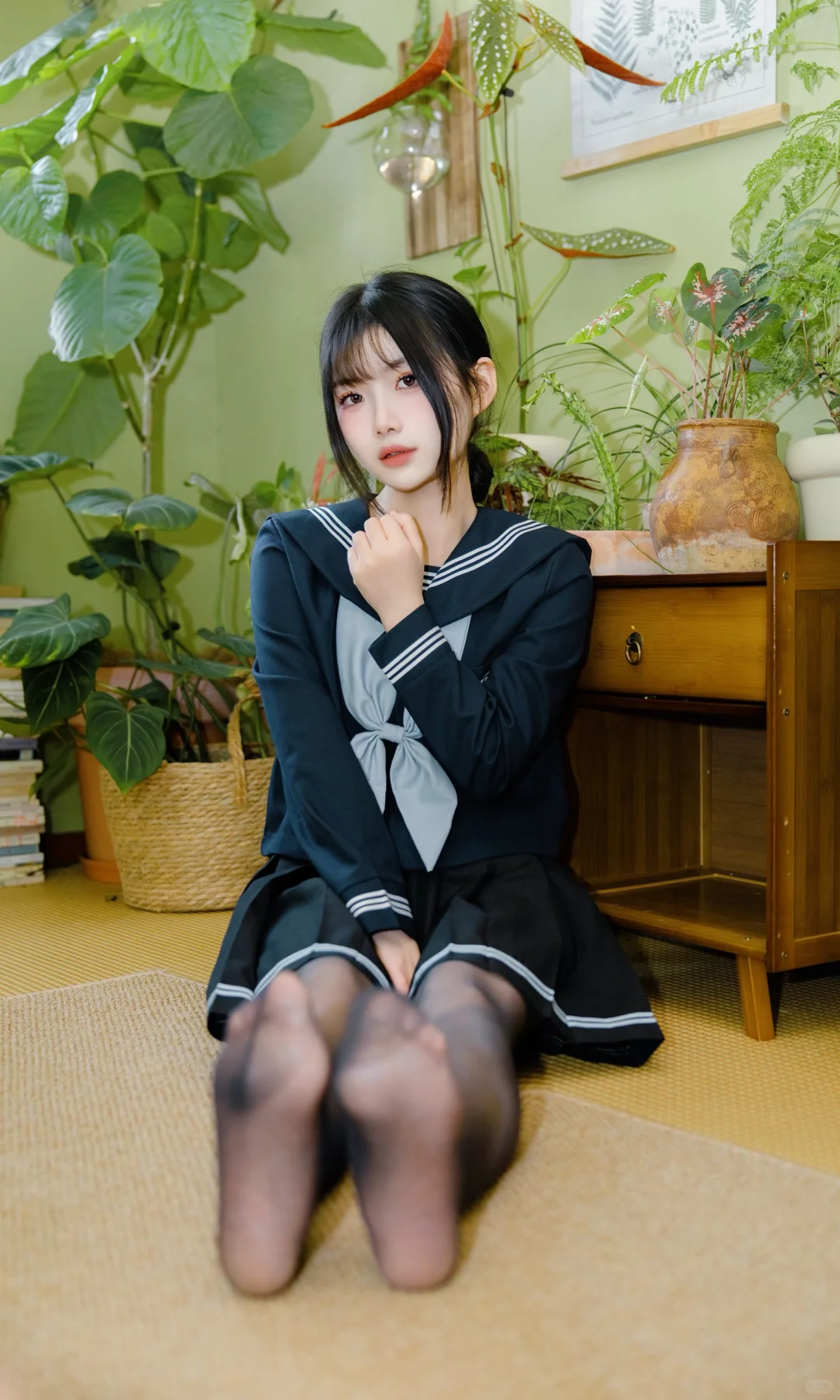 今日份居家日系少女写真，甜妹来袭