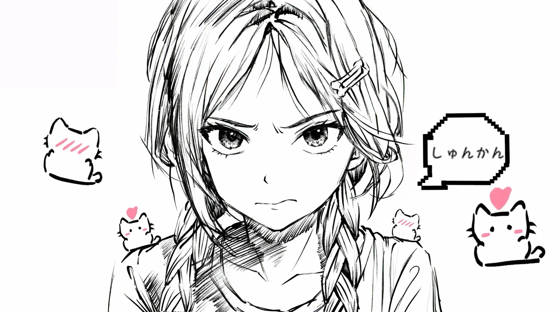 动态壁纸//动漫线稿动图来啦！！