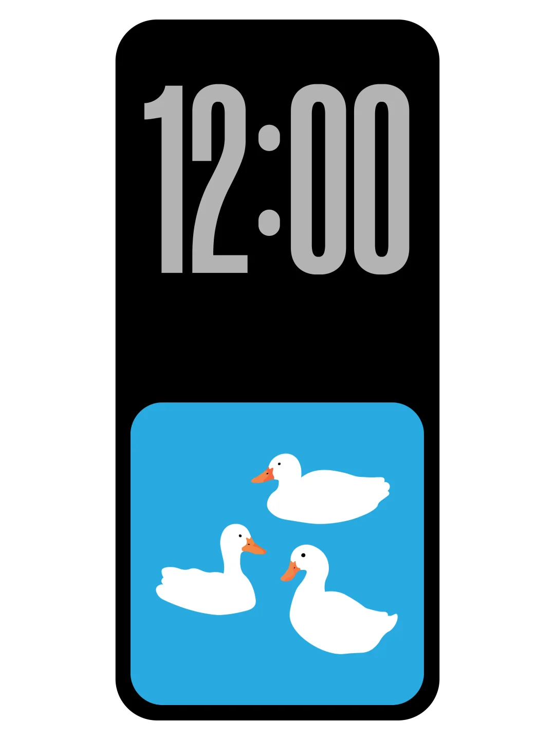 白鹅浮清水｜简约壁纸