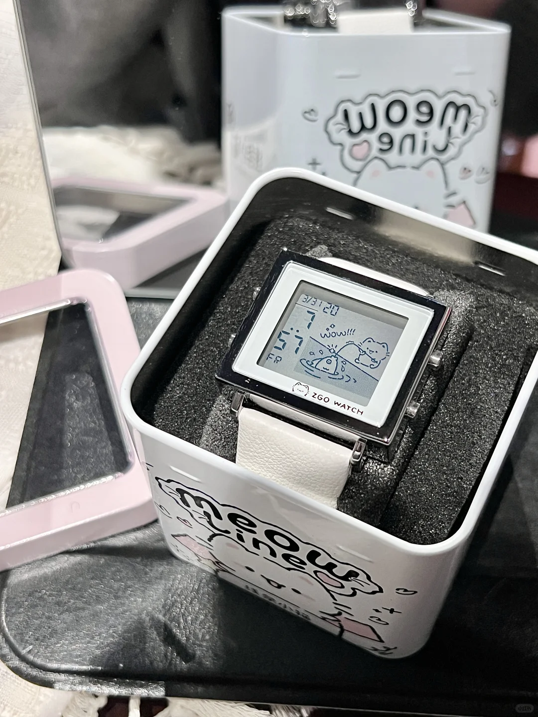 这个线条小猫⌚️你会喜欢吗💕