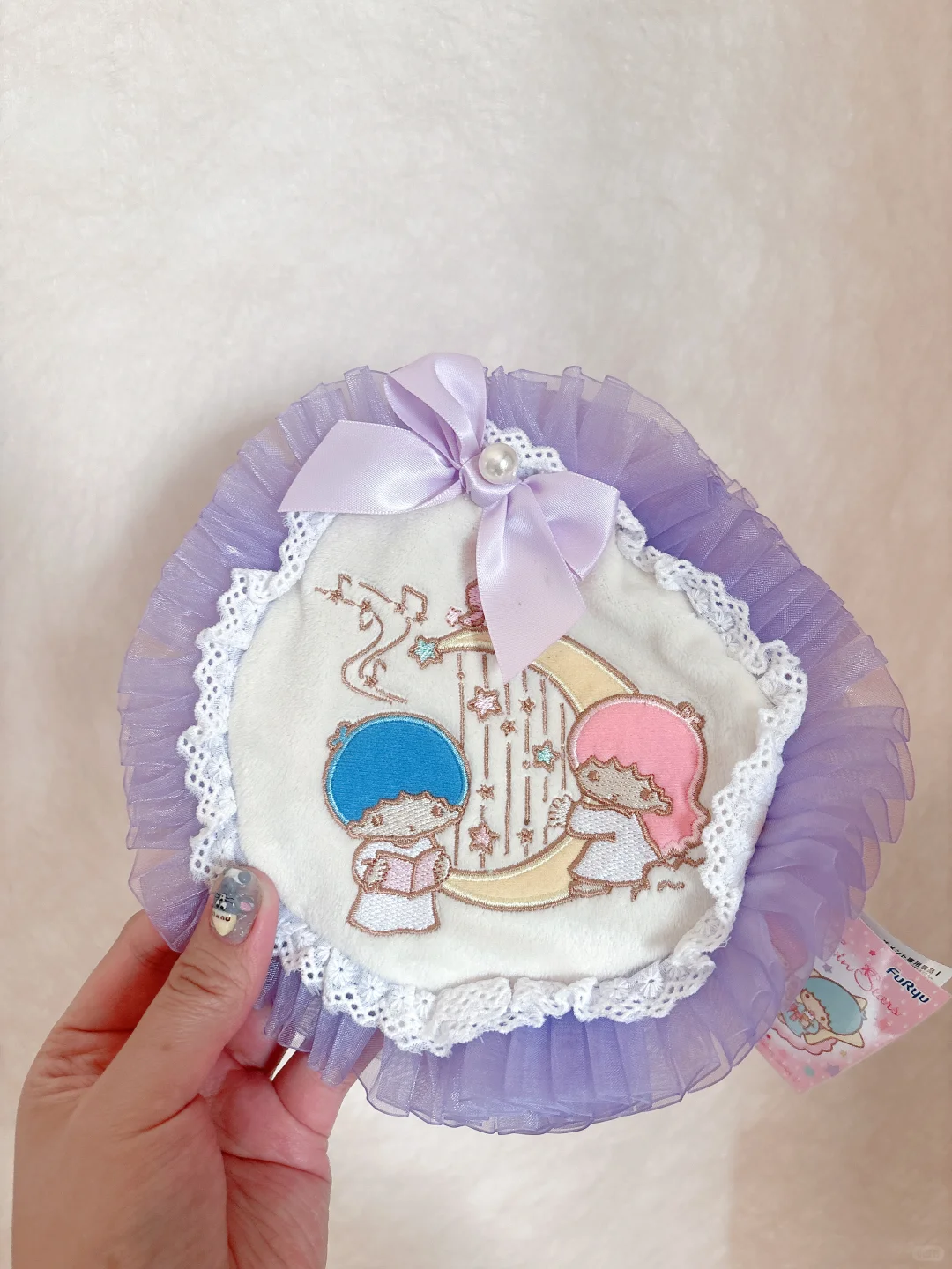 梦幻到尖叫！双子星蕾丝花边收纳包绝美出