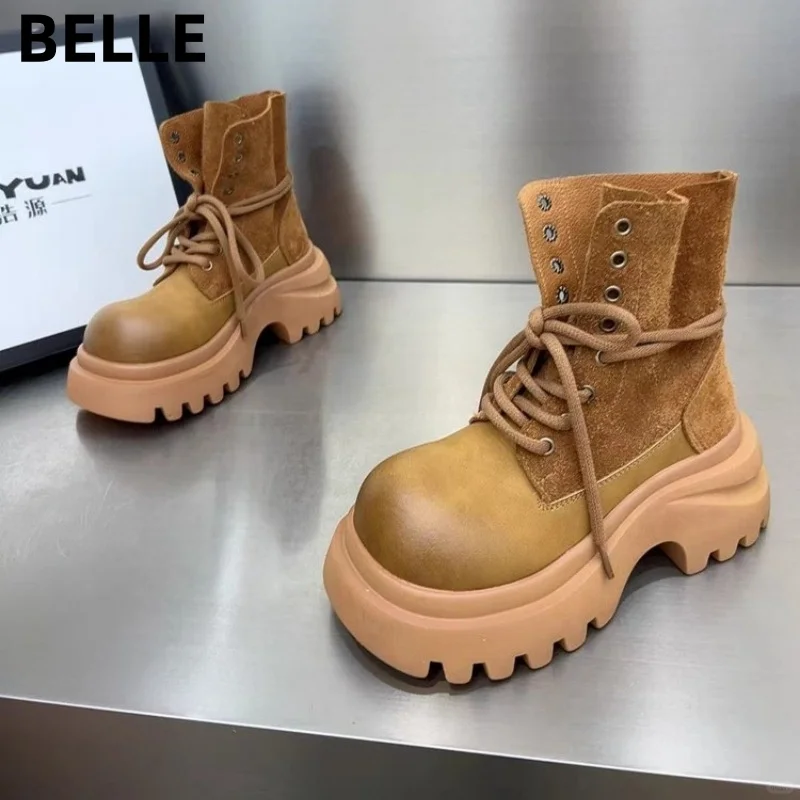 百丽2025新款英伦风靴子来啦～