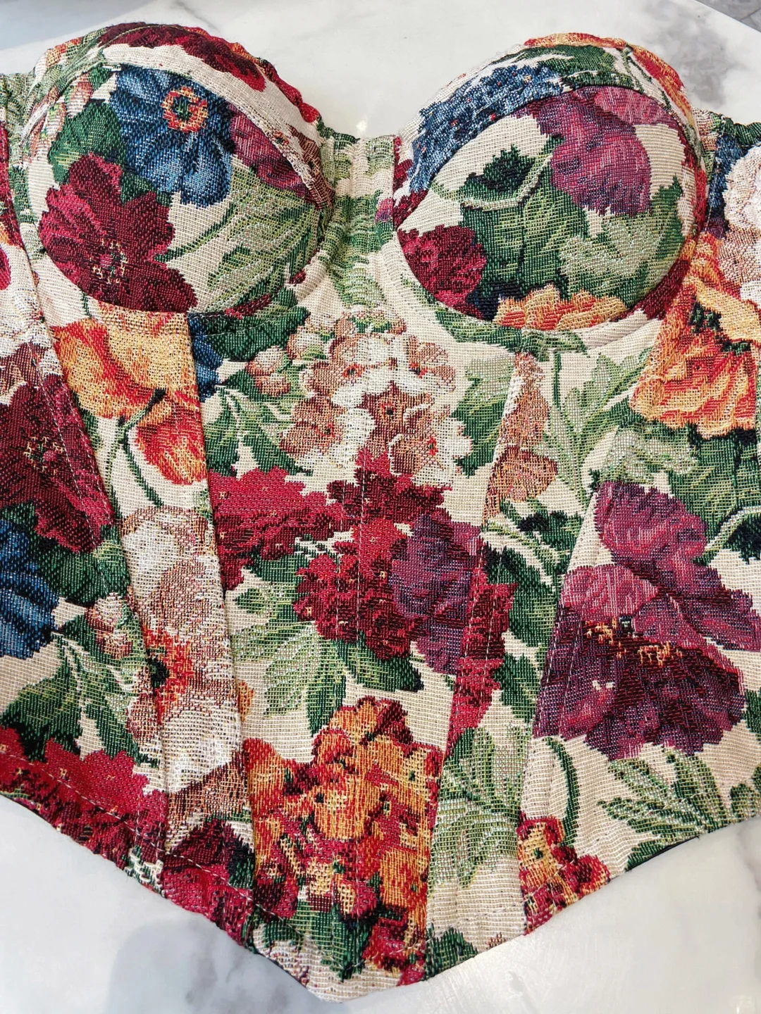 莫奈鱼骨胸衣，真的好美啊！