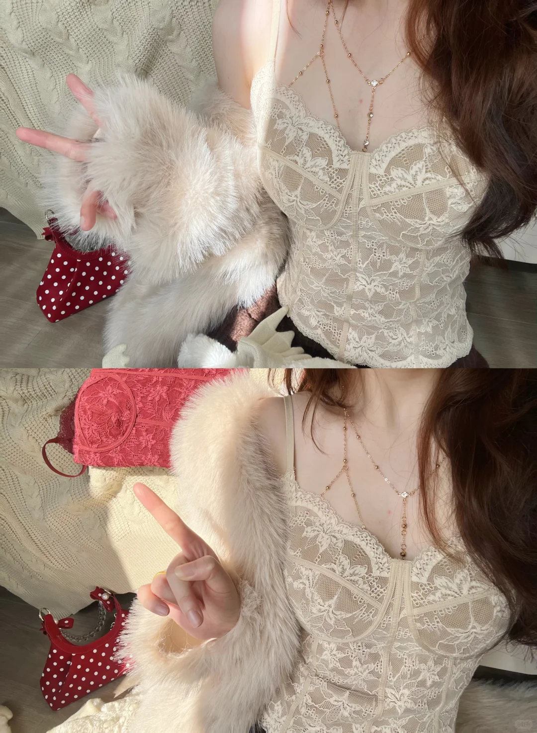 这件吊带无论咋搭配都感觉温柔出水了～