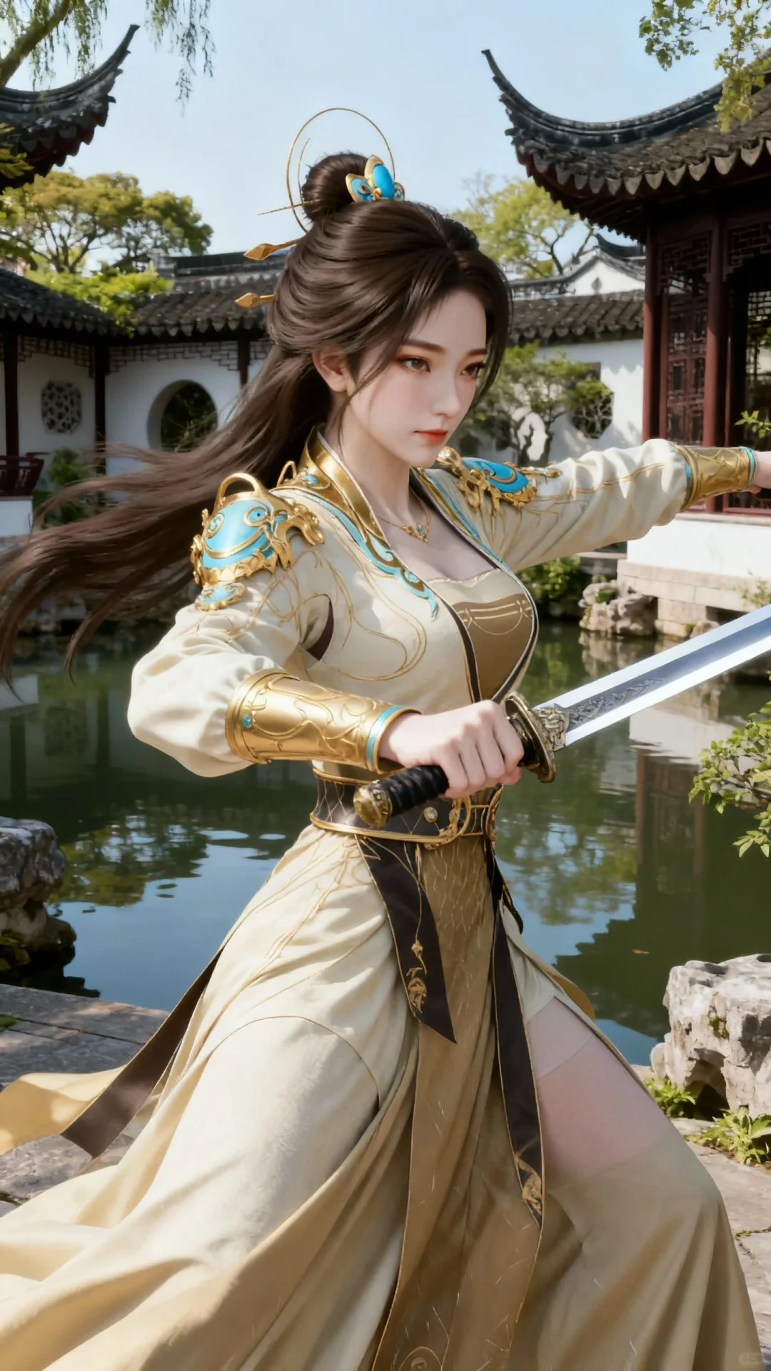 国漫女神｜姚曦遮天高清AI二次元动漫壁纸